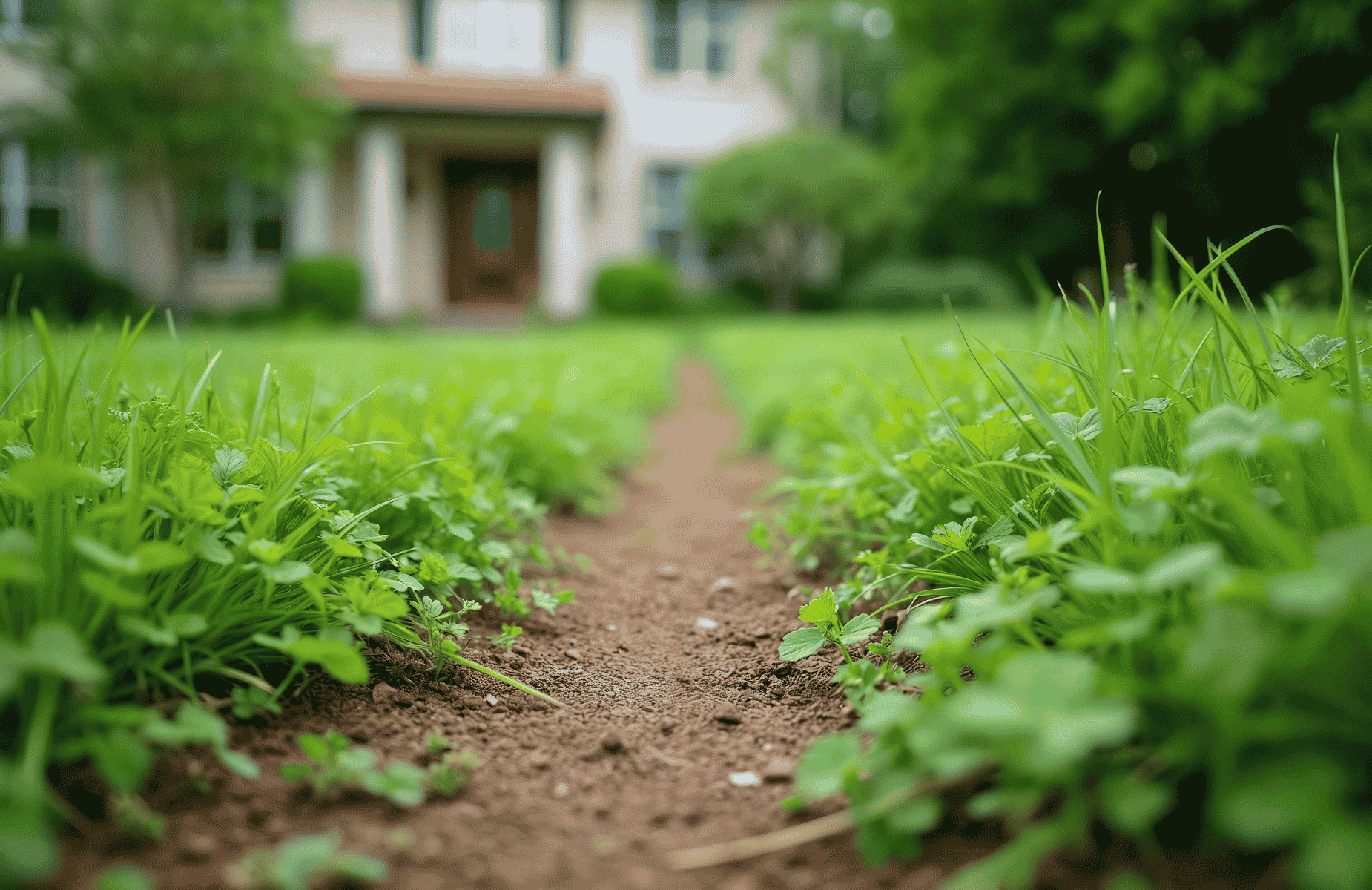 summer lawn care Des Moines patchy grass repair by Escape Landscaping Central Iowa