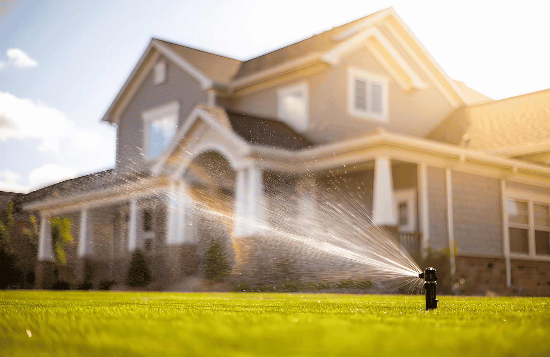 irrigation system maintenance Central Iowa residential sprinkler system by Escape Landscaping
